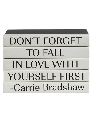 Blu Books - Carrie Bradshaw / "don't Forget To Fall..."