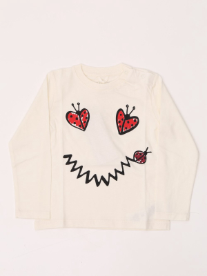 Stella Mccartney Kids Ladybug Printed Long-sleeve Top