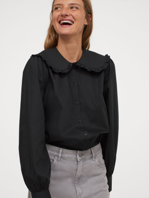 Large-collared Blouse