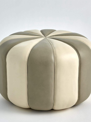 Global Views Peppermint Pouf