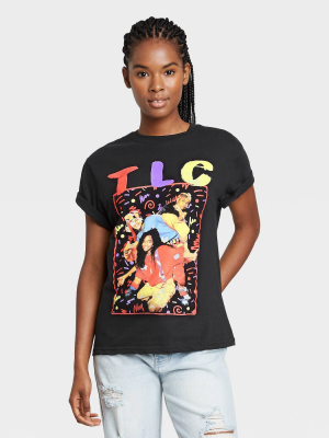 Women's Tlc Short Sleeve Graphic T-shirt - Black