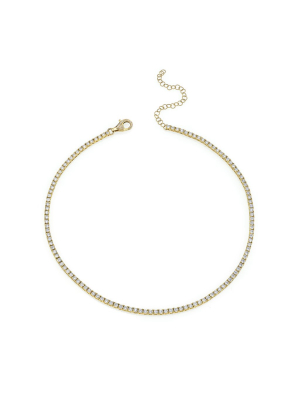 Pave Diamond Tennis Choker