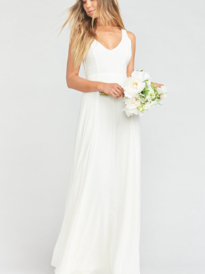 Jenn Maxi Dress ~ Wedding Cake Chiffon
