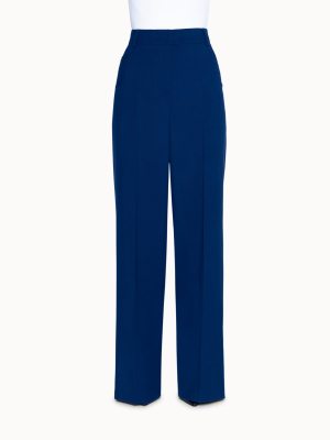 Pants In Wool Diagonal With Jeans Pockets