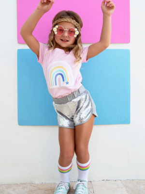 Baby Pink Rainbow Tee