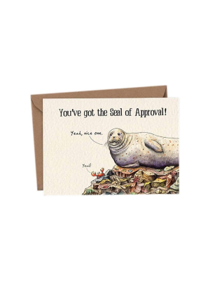 Seal Of Approval Congratulations Card