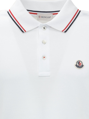 Moncler Logo Embroidered Polo Shirt