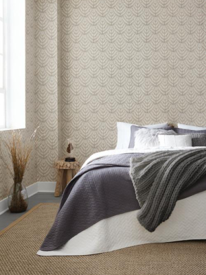 Norrland Wallpaper In Beige And Brown From The Norlander Collection By York Wallcoverings