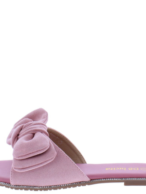 Sarah211 Pink Suede Women's Sandal