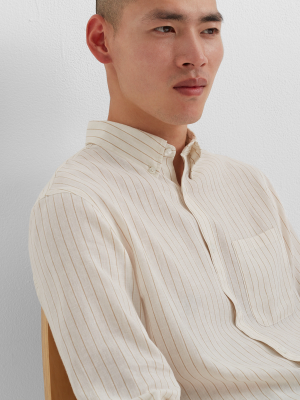 Slim Striped Linen Shirt