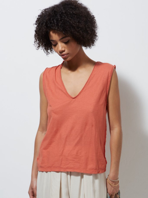 P.c.h. Sleeveless Tee, Coral