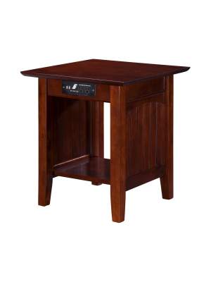 Nantucket End Table With Charger - Atlantic Furniture