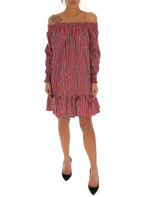 Michael Michael Kors Bardot Stripe Print Dress