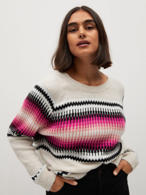 Geometric Jacquard Sweater