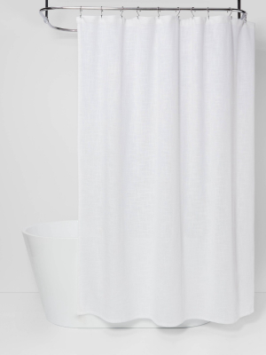 Woven Shower Curtain White - Threshold™