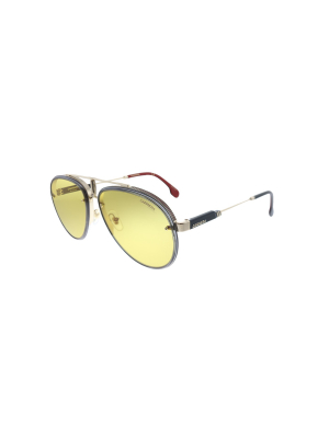 Carrera Glory Dyg Unisex Pilot Sunglasses Gold Yellow 58mm