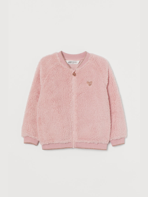 Zip-up Teddy Bear Cardigan