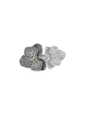 Orchid Double Ring With Diamonds