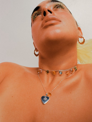 Shine Stone Heart Necklace