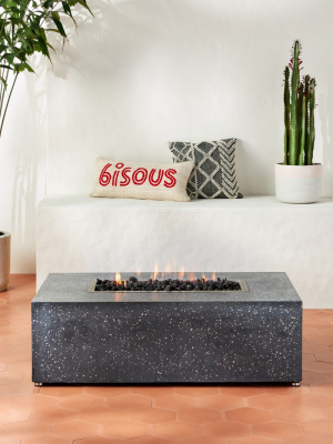 Terrazzo Rectangle Outdoor Fire Pit