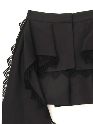 Alexander Mcqueen Lace Detail Shorts