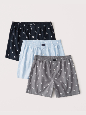 3-pack Woven Boxers