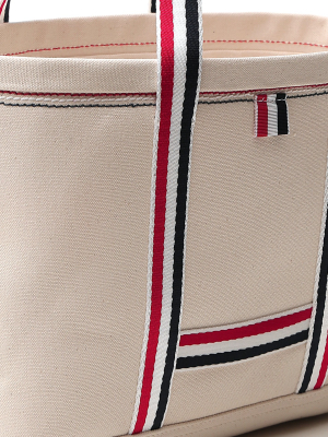 Thom Browne Striped Detail Tote Bag