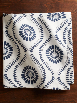 Kiran Indigo Medallion Dinner Napkin