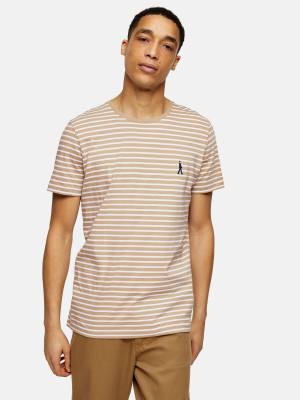 Selected Homme Gray Stripe T-shirt