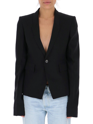 Rick Owens Single Breasted Blazer