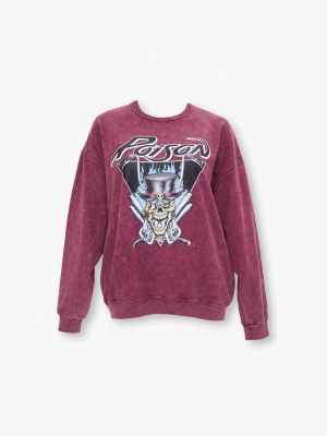 Plus Size Poison Graphic Sweatshirt