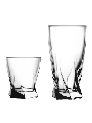 Anchor 16pc Glass Sybil Drinkware Set