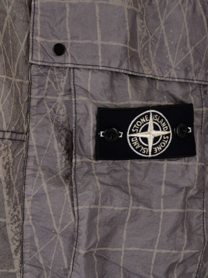 Stone Island Pattern Printed Poncho