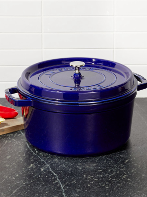 Staub ® 7-qt Dark Blue Round Cocotte