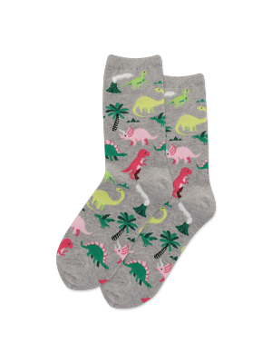 Women's Dinosaurs Crew Socks