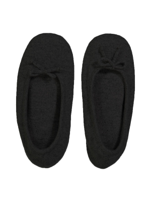 Gift - Cashmere Slippers In Black