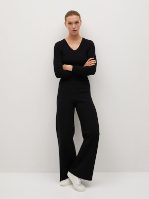 High-waist Ponte Pants