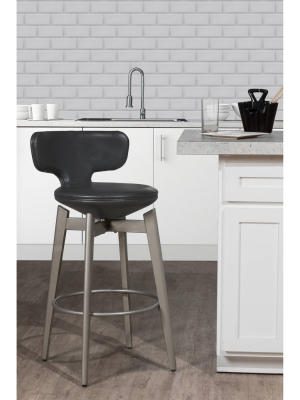 Genesis Barstool Graphite Gray - Hillsdale Furniture