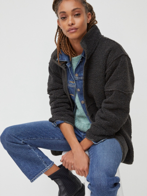 Albany Reversible Sueded Sherpa Coat