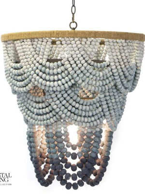 Regina Andrew Ombre Wood Bead Chandelier