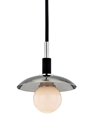 Hudson Valley Lighting Julien Pendant - Polished Nickel & Opal Matte