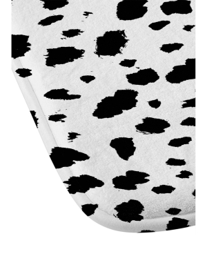 Rebecca Allen Dalmatian Memory Foam Bath Mat Black/white - Deny Designs