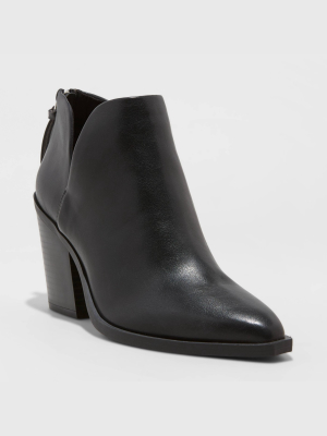 Women's Beatrix Cut Out Heeled Bootie - A New Day™