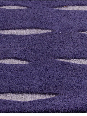 Wink Collection Hand Tufted Wool Area Rug In Purple Design By Mat The Basics