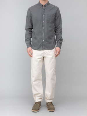 Beach Oxford Button Down Black