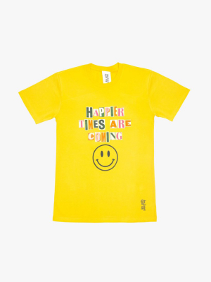 Happier Times T-shirt Yellow