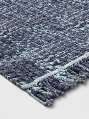 Dyed Jute Woven Rug Indigo - Threshold™