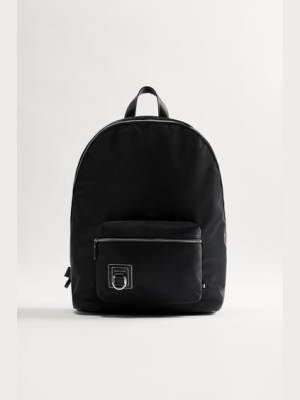 Technical Fabric Backpack With Clasp