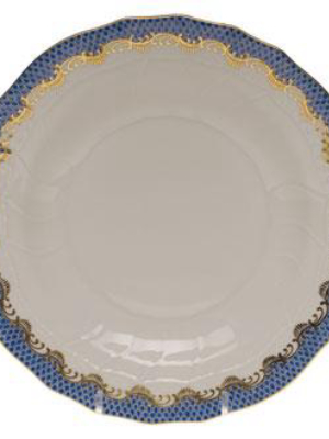 Fish Scale Dessert Plate, Blue