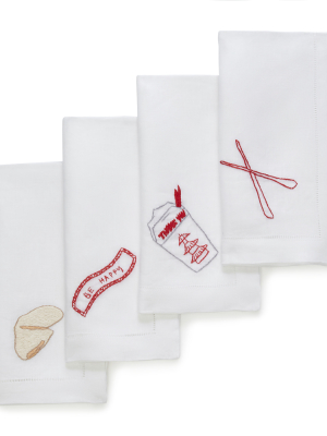 Sunday Takeout Dinner Napkins, Set Of 4